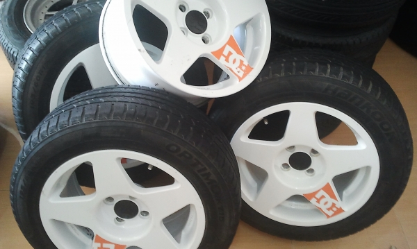 DC TM105 15X7.5 4/100 งานk speed ยางสวย