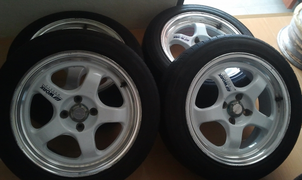 WORK PCD 16X7 4/100 ยางสวย