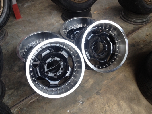 ขายล้อ Enkei 2 ชิ้นแท้ Japan 15x8 ออฟ-27 6 รูกระบะ ออฟลึก 4 นิ้ว สวยมาก