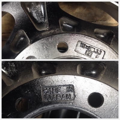 ขายล้อ Enkei 2 ชิ้นแท้ Japan 15x8 ออฟ-27 6 รูกระบะ ออฟลึก 4 นิ้ว สวยมาก