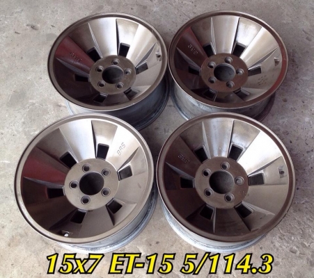 ขายล้อ BRS JAPAN 15x7 ออฟ-15 5/114.3 ก้านแอ่นลึก 5 นิ้ว สภาพเดิมๆ