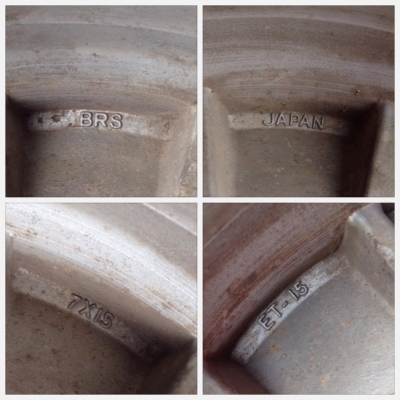 ขายล้อ BRS JAPAN 15x7 ออฟ-15 5/114.3 ก้านแอ่นลึก 5 นิ้ว สภาพเดิมๆ