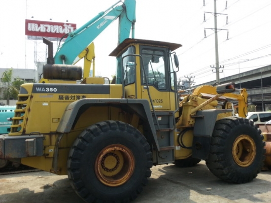 รถตักล้อยาง  WA350-3-60083  สภาพสวย นำเข้าจากญี่ปุ่น ยังไม่เคยใช้งานในไทย  โทร. 081-373-0559