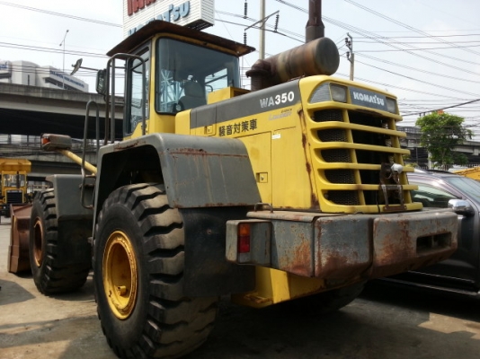 รถตักล้อยาง  WA350-3-60083  สภาพสวย นำเข้าจากญี่ปุ่น ยังไม่เคยใช้งานในไทย  โทร. 081-373-0559