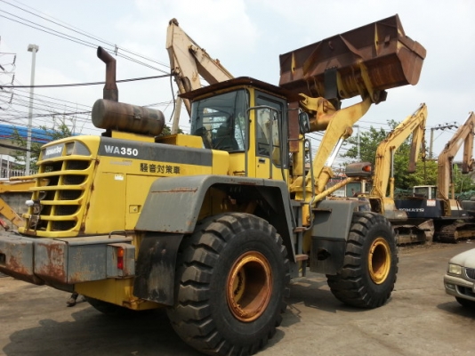 รถตักล้อยาง  WA350-3-60083  สภาพสวย นำเข้าจากญี่ปุ่น ยังไม่เคยใช้งานในไทย  โทร. 081-373-0559