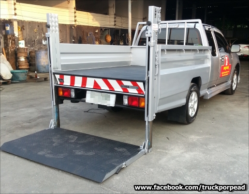 ISUZU DMAX CAP ติดตั้งลิฟท์ขนถ่ายสินค้า