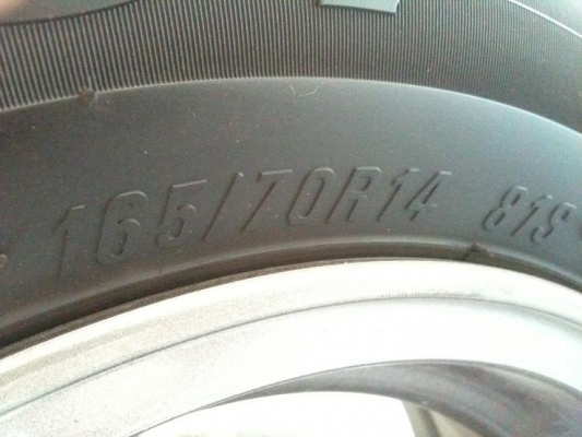 ขาย แม็ค ขอบ 14  สภาพสวยคับ  ยาง ปี 13  4รู100