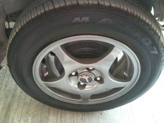 ขาย แม็ค ขอบ 14  สภาพสวยคับ  ยาง ปี 13  4รู100