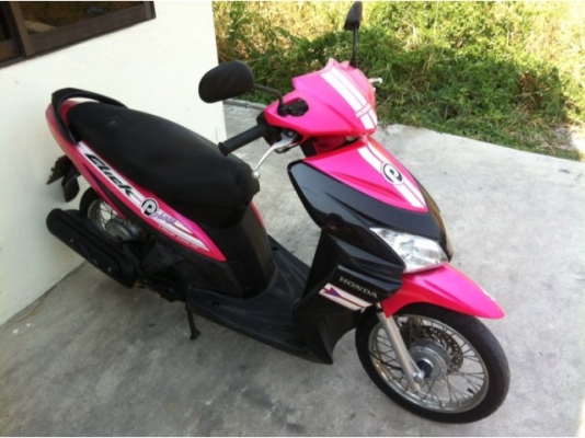 ขายhonda click play 110 สีชมพูดำ รถบ้านเดิมๆ