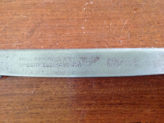 ขายเลื่อยเหล็ก Vintage Millers Falls Co Green Field, Mass Since 1868