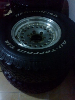 ล้อ15ออฟโรดแบบหยดน้ำเก่า4ล้อพร้อมยางบีเอฟ