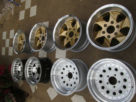 ขายล้อขอบ 15x8.5 et-20 ล้อ 15x8.5 et-20  ล้อสภาพดีเก่าเก็บทำสี(ทองrg2)ปัดเงา