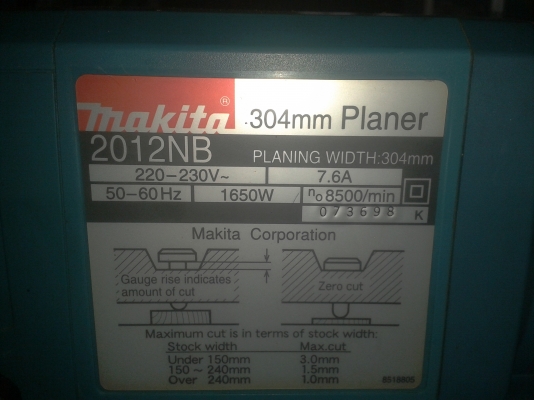 ขายเครื่องรีดไม้ MAKITA