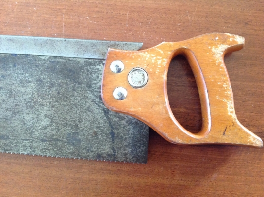 ขายเลื่อยปังตอโบราณ WARRANTED SUPERIOR 20"