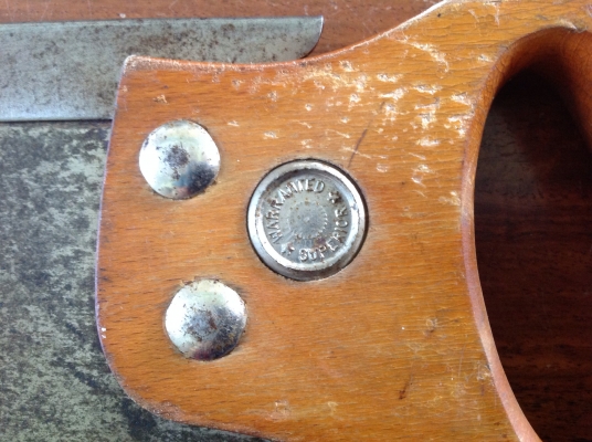 ขายเลื่อยปังตอโบราณ WARRANTED SUPERIOR 20"