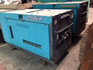 เครื่องปั๊มลม Airman PDS90S #71-5B11964 ชัวโมงการทำงานน้อย สินค้าตั้งโชว์ที่โกดังเราในไทยค่ะ