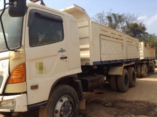 ขายสิบล้อดั้มพ่วงแม่ลูกHONO mega260ปี2549รถบ้านออกห้างเดิมๆ