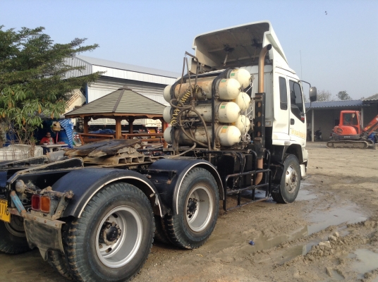 ขายสิบล้อหัวลาก2เพลาISUZU GXZ320ปี50ติดNgvยางใหม่รถบ้านพร้อมใช้