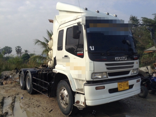 ขายสิบล้อหัวลาก2เพลาISUZU GXZ320ปี50ติดNgvยางใหม่รถบ้านพร้อมใช้