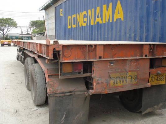 ขายหางพนัสพื้นเรียบ 3 เพลา ปี 46 ราคา 360,000.-