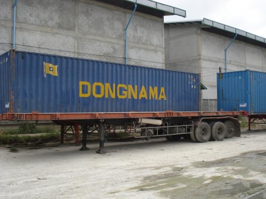 ขายหางพนัสพื้นเรียบ 3 เพลา ปี 46 ราคา 360,000.-