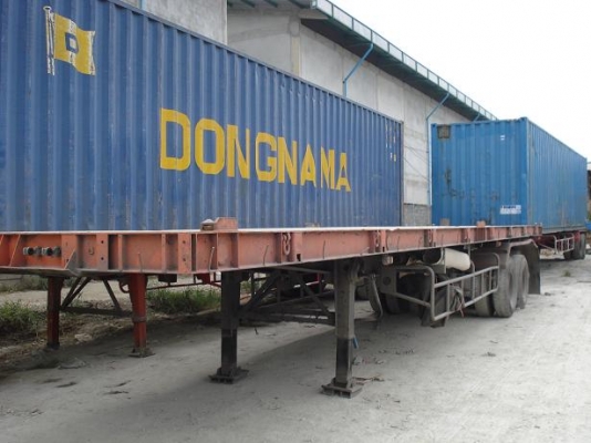 ขายหางพนัสพื้นเรียบ 3 เพลา ปี 46 ราคา 360,000.-