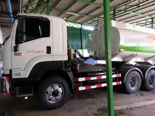 รถบรรทุกน้ำมัน4หมื่นลิตรISUZU GXZ360ปี2552ปลายปีแท้งค์3เพลาโหลดล่าง