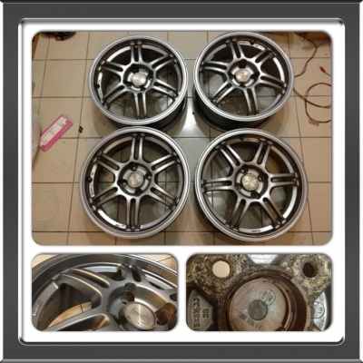 ขายแม็กซ์มือ2 ขอบ15 Enkei 4 รู100 ราคา 5900 บาท ราคาถูก