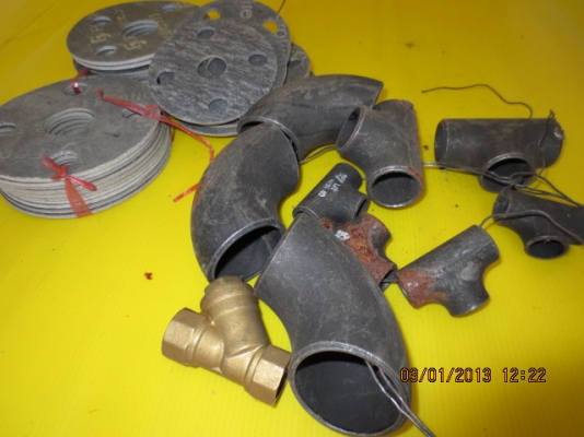 ปะเก็นต่อคัปปิ้งท่อ พร้อมชุดข้องอสตรีมต่างๆ ขายยก