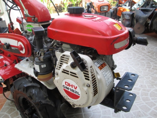 รหัส:12000982รถพรวนดินเดินตามเครื่องGM182Lเบนชิล(6.3ps)มีชุดพรวนดินกว้าง40cm.www.nihonmono.com