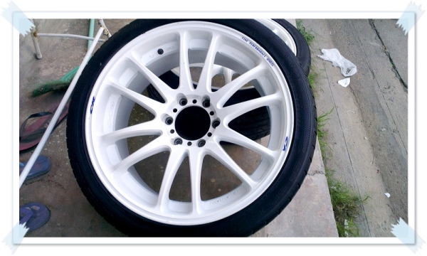 ขายล้อ MAX WORK EMOTION 20 นิ้ว พร้อมยาง DUNLOP ปี 09 ครับ