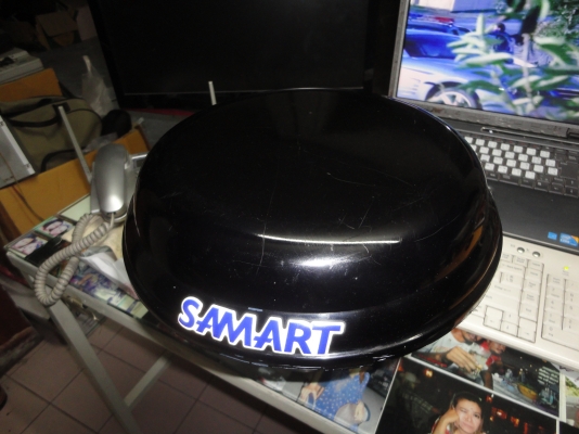 จานดาวเทียมติดรถยนต์  มีแต่จาน