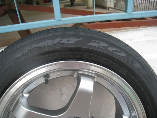 ขายล้อแม็ก JRD NISMO 15"x6.5" et38 4/100 + ยางปี11 (081-3747940)