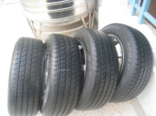 ขายล้อแม็ก JRD NISMO 15"x6.5" et38 4/100 + ยางปี11 (081-3747940)