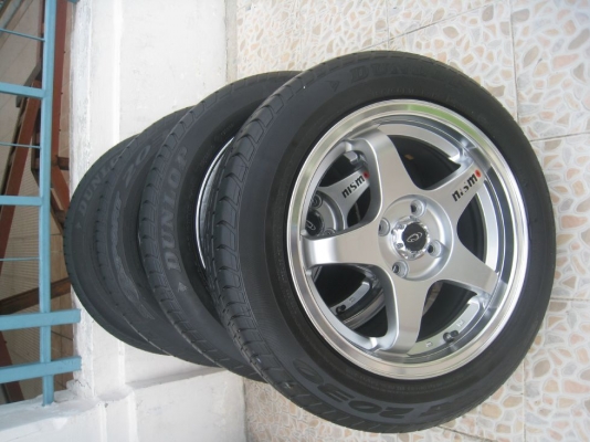 ขายล้อแม็ก JRD NISMO 15"x6.5" et38 4/100 + ยางปี11 (081-3747940)
