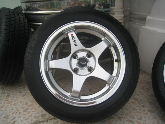 ขายล้อแม็ก JRD NISMO 15"x6.5" et38 4/100 + ยางปี11 (081-3747940)