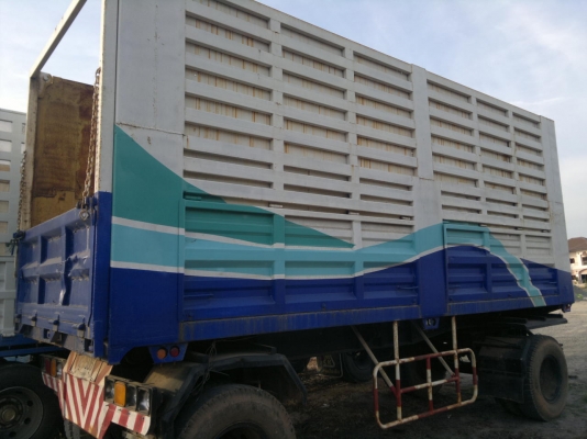 ขายลูกพ่วง 2 เพลา ดั้ม กระบะเหล้กคอกเกษตร อู่.เสรีชัยพัฒนา สวยพร้อมใช้