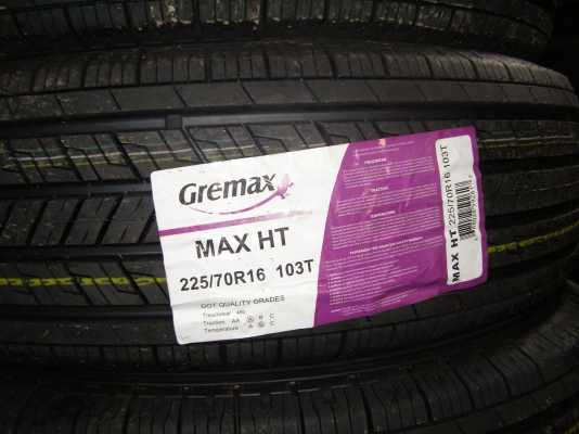 ยาง 225 70 16 GREMAX MAX h/t ราคาเส้นละ 2,850 บาท