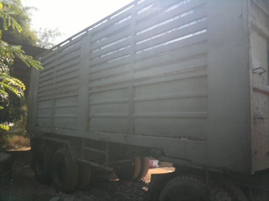 ขายรถพ่วง 22 ล้อ 2 เพลา แม่-ลูก กระบะเหล็กคอกเกษตรดั้ม ISUZU 240 วางเครื่อง.6WA1-360 แรง รถพร้อมใช้สนใจรีบจองด่วน