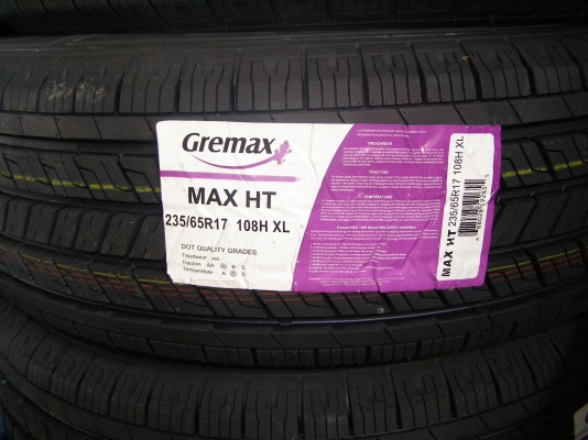 ยาง 235 65 17 GREMAX MAX H/T ราคาเส้นละ 3,250 บาท