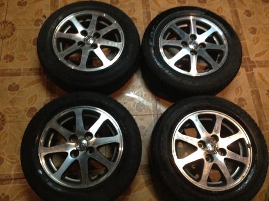ขายแม็กเดิมมือ2 Toyota vios 7 ก้าน ขอบ14 4รู100+ยาง ราคา 3900 บาท ราคาถูก