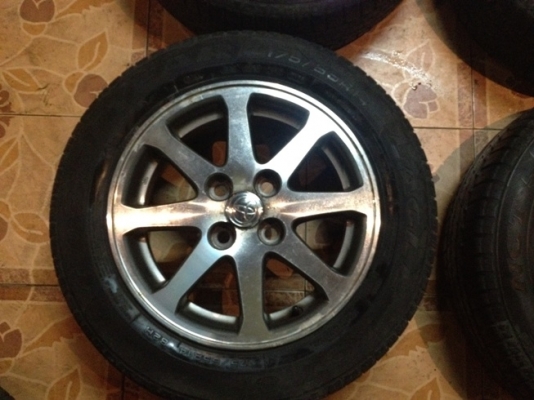 ขายแม็กเดิมมือ2 Toyota vios 7 ก้าน ขอบ14 4รู100+ยาง ราคา 3900 บาท ราคาถูก ขายแม็กเดิมมือ2 Toyota vios 7 ก้าน ขอบ14 4รู100+ยาง ราคา 3900 บาท ราคาถูก