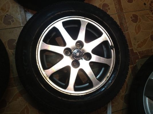 ขายแม็กเดิมมือ2 Toyota vios 7 ก้าน ขอบ14 4รู100+ยาง ราคา 3900 บาท ราคาถูก ขายแม็กเดิมมือ2 Toyota vios 7 ก้าน ขอบ14 4รู100+ยาง ราคา 3900 บาท ราคาถูก