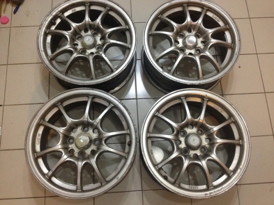 ขายแม็กซ์มือ2 ขอบ 15 ลาย Mugen 4 รู100 ราคา 5500 บาทราคาถูก