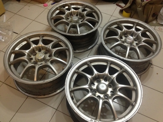 ขายแม็กซ์มือ2 ขอบ 15 ลาย Mugen 4 รู100 ราคา 5500 บาทราคาถูก