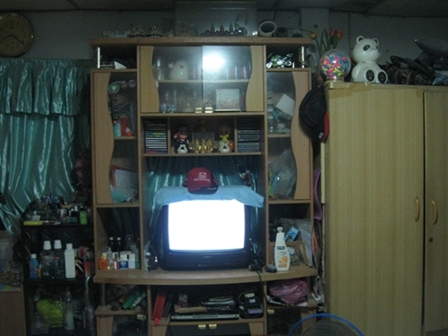 ขายตู้วางทีวีมือสอง ถอดแยกได้ ชั้นบน-ชั้นล่าง