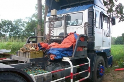 ขาย 10 ล้อหัวลาก 2 เพลา Hino เครื่อง P11C 320 แรงม้า  โทร 088-4501277