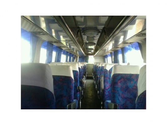 ขายบัสยาว12เมตร44ที่นั่ง เครื่องเสียงชุดใหญ่ แอร์เย็น เอกสารพร้อมโอน