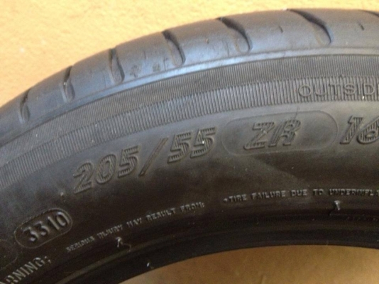 ขายยาง Michelin 205/55/16 สภาพดี 1คู่