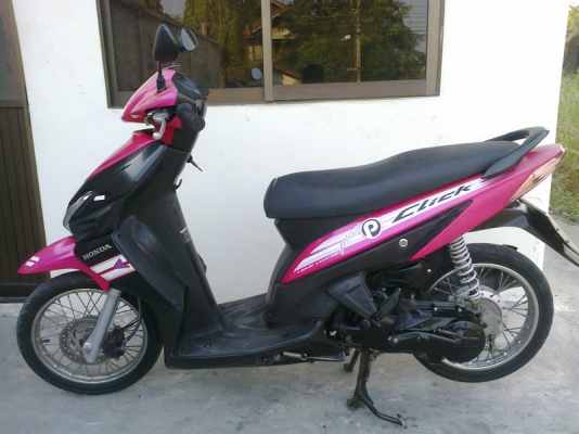 ขายhonda click play 110 สีชมพูดำ รถบ้านเดิมๆ